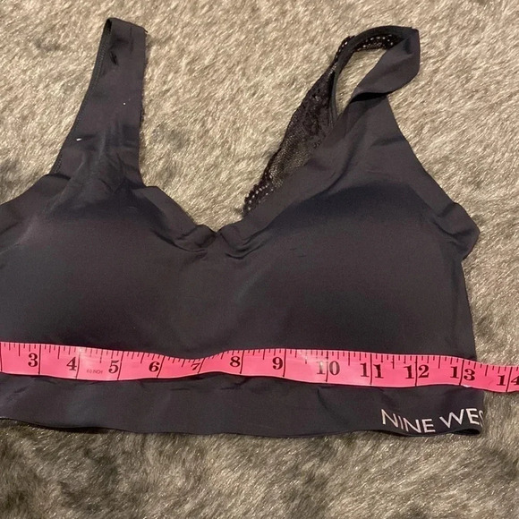 Nine West black padded lace brallette Szc L - Picture 10 of 12